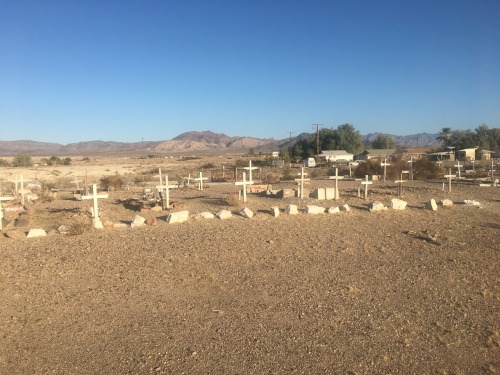 Cemetery in the desert