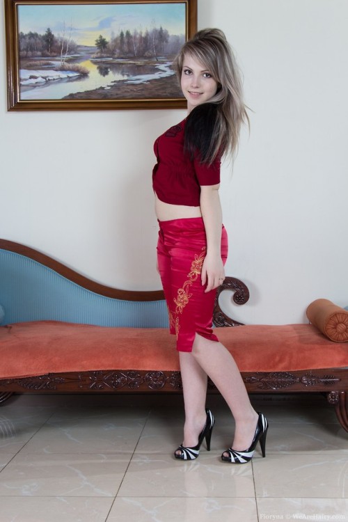 richardhurtin - Fioryna - Red Pants Red Lingerie