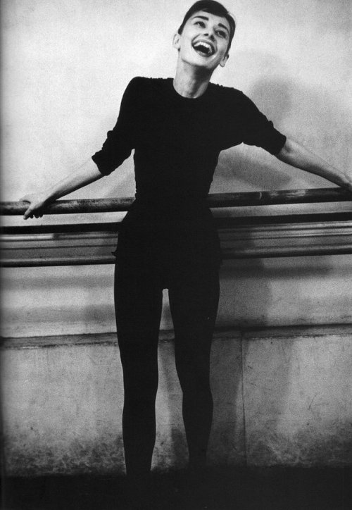 miss-vanilla:David Seymour - Audrey Hepburn during ballet...