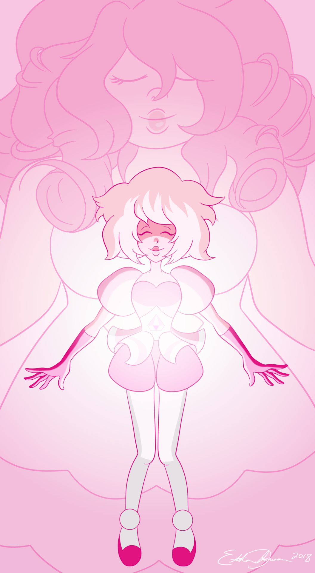 Little concept I thought up last night. Also, why is Rose Quartz’ hair so fun to draw?