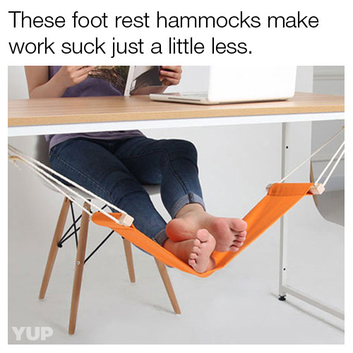 Foot rest hammock ==> https://goo.gl/gfb8sQ