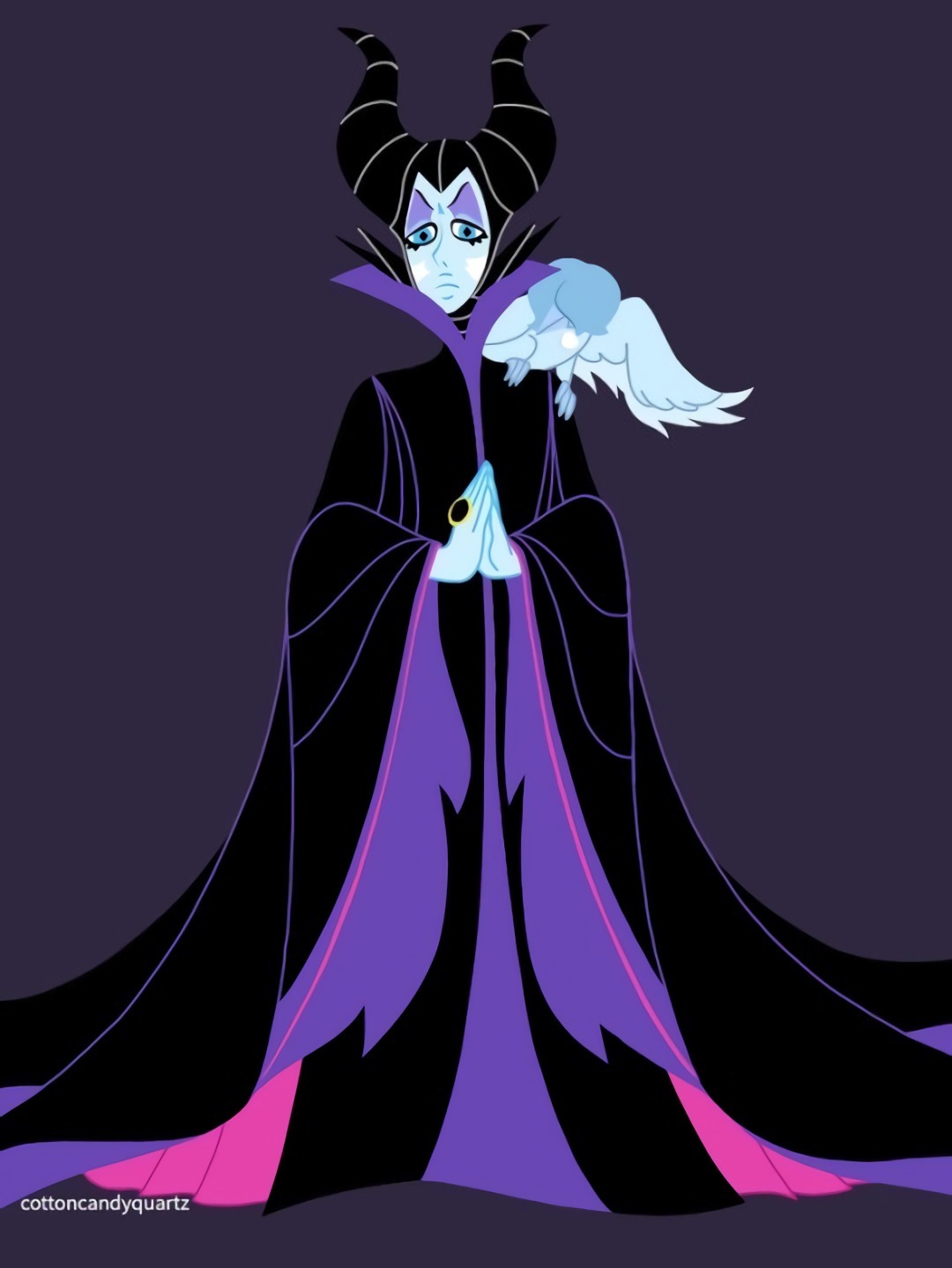 A Blue Diamond Maleficent for @1poptarts1 💚💙💎💙💚