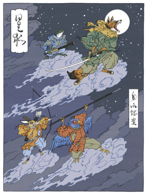 retrogamingblog:Nintendo in the Ukiyo-e style made by Jed...