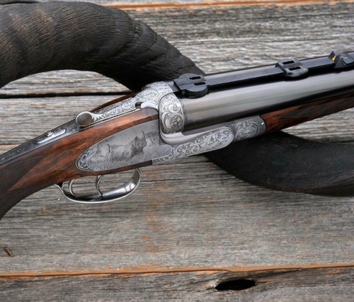 gentlemanbobwhite - A beautiful double rifle from Griffin &...