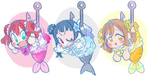 p-curlyart - YOUSORO! My 9 Mermaids Aqours charms are now up for...