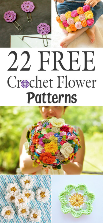 diytotry - 22 Free Crochet Flower Patterns →