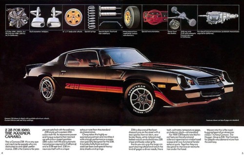 frenchcurious - Publicité Chevrolet Camaro Z 28 1980 - source...