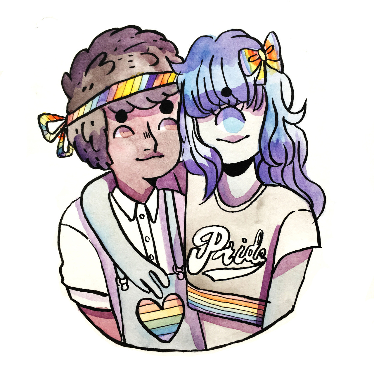 I’m late to pride month, but here are some sweet gems (i messed up Sapphie’s colors but whatever)