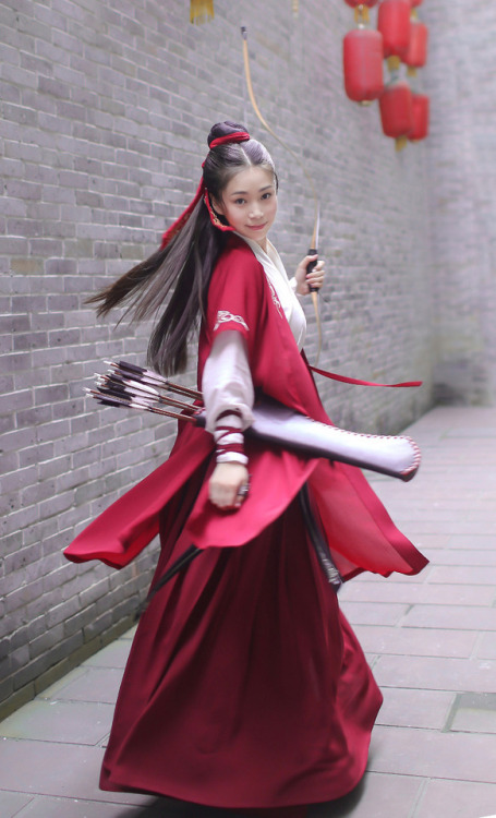 changan-moon:Traditional Chinese hanfu for archery by 重回汉唐