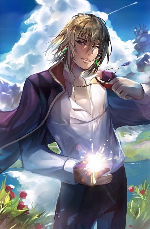 I always wanted to draw Howl from Howl’s moving castle! The...