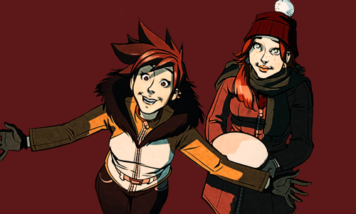 lgbtincomics - Lena “Tracer” Oxton and her girlfriend Emily in...