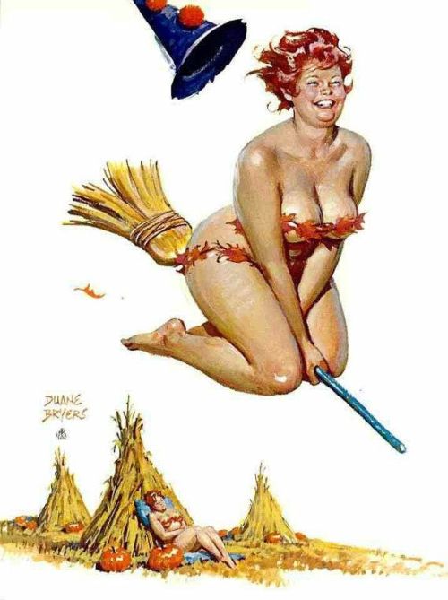 oldtimeerotica - Hilda the Witch by Duane Bryers.
