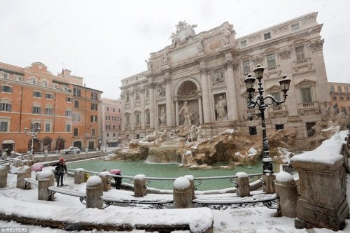 fafana20:Snowy Rome (February 26, 2018) | (Source)