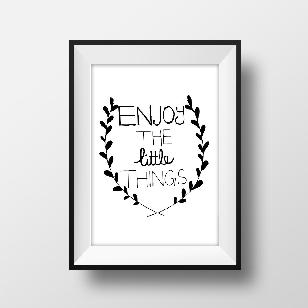 Designs For Them — Wall Art Little things Quote Printable Frame...