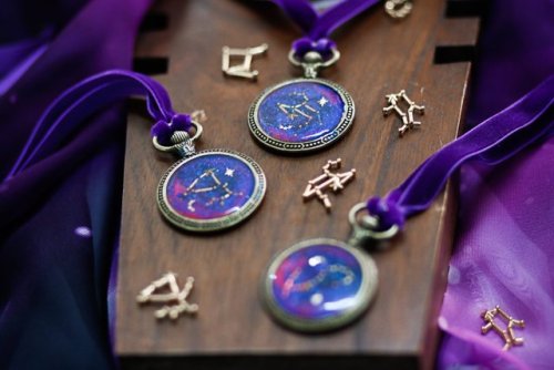 sosuperawesome - Constellation Necklaces with Velvet...