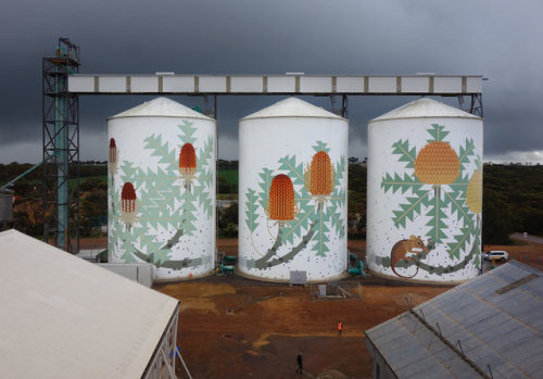 itscolossal - Amok Island Paints Modern Minimalist Murals of...