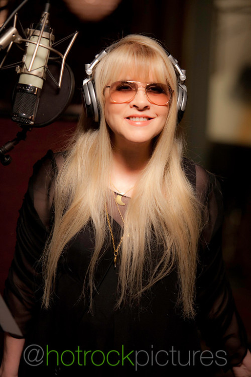 goldduststevie - Stevie recording vocals for the song “You Can’t...
