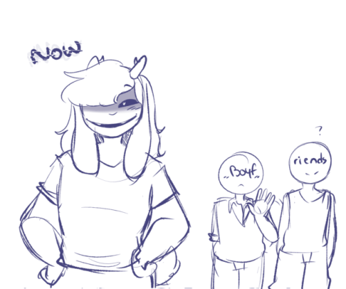 channydraws - therealstara - When Asriel does his scary face....