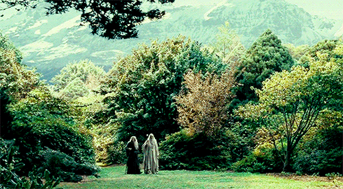 tlotrgifs - the fellowship of the rings + scenery