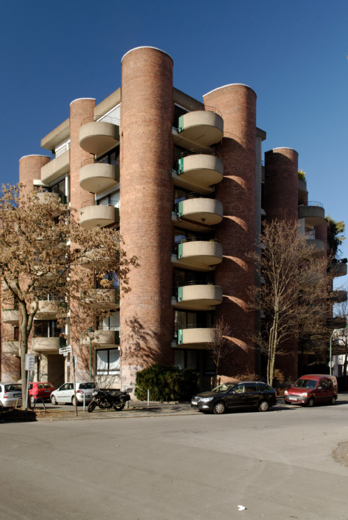 germanpostwarmodern - Apartment Building (1971-72) in Düsseldorf,...