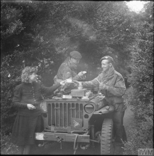 Two photographers from the British Army Film and Photographic...