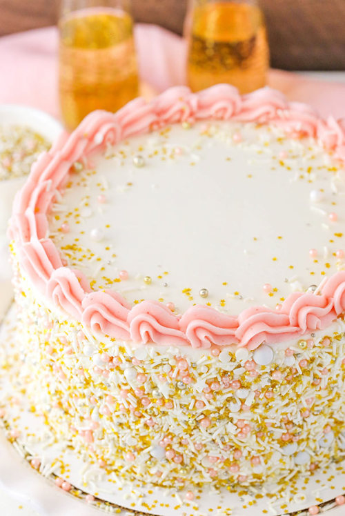 sweetoothgirl - STRAWBERRY CHAMPAGNE LAYER CAKE