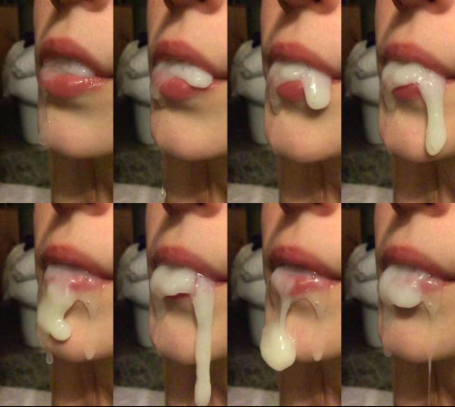 analandsemen - Mouthcream sequence… it make me very hard!