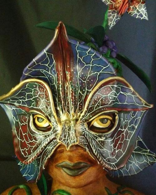 #getartquenched Pam schmidt leather mask and sculpture made by...