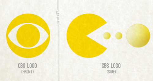it8bit - The CBS Logo is Pac-Man Eating Pellets from the...