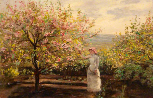 the-paintrist - summerlilac - Spring Landscape with a Woman...