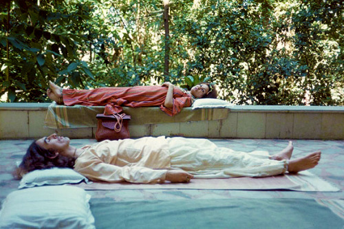 thebeatlesordie - George Harrison relaxing in India. 