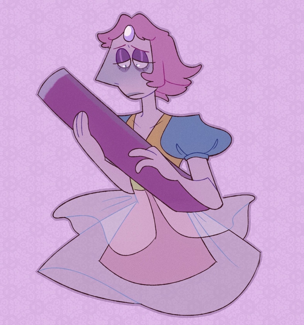a more toony past pearl i did as a warm up