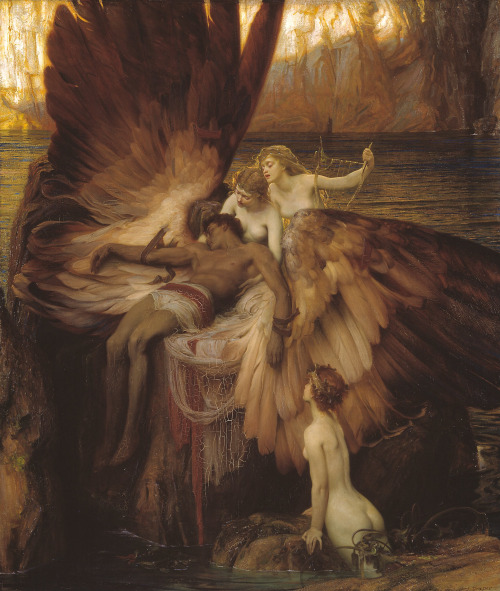la-catharsis:Herbert James Draper - The Lament for Icarus (1898)