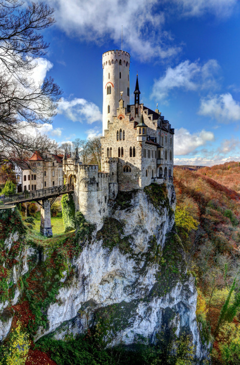 allthingseurope - Lichtenstein Castle, Germany (by Davide Seddio)