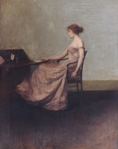 Thomas Wilmer Dewing, The Letter, 1895.