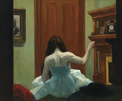 nyctaeus - Edward Hopper, New York Interior, oil on canvas, 1921