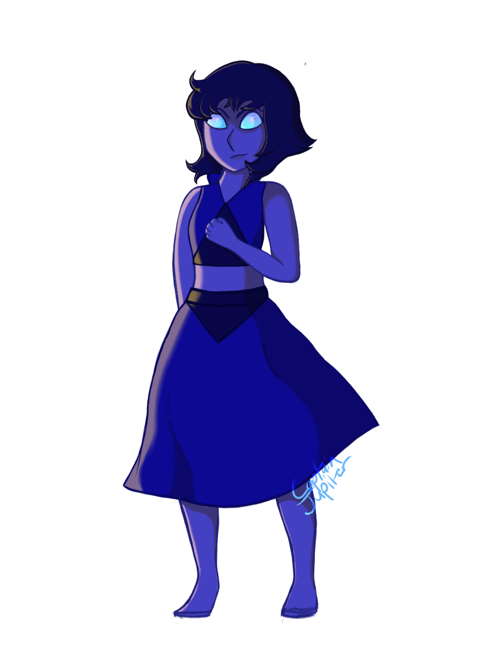 Lapis WIP! Probs won’t do anything else to it so I don’t have to do her feet lmao