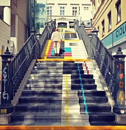 A colourful path | Vienna