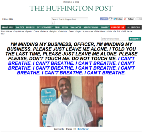 socialjusticekoolaid - Front pages of the Huffington Post today....