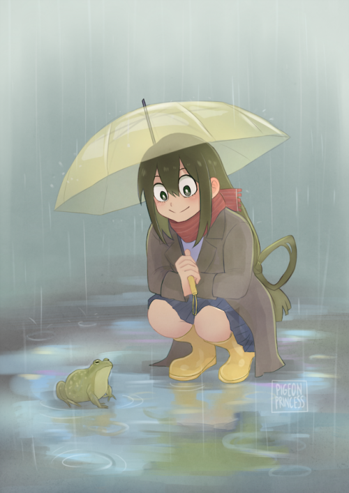 pigeon-princess:Frogs in the rain 