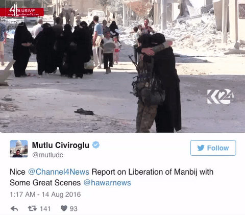 micdotcom - Here’s how the residents of Manbij, Syria celebrated...