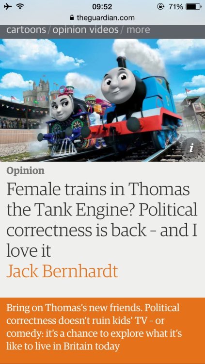 fascistsloveislamophobia - So trains have a gender now?Well i...
