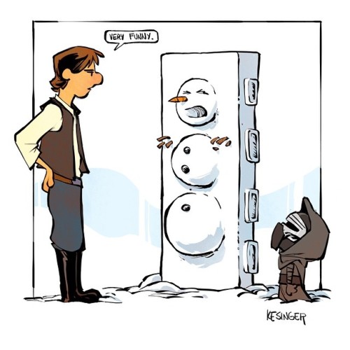 wookieekisses - archatlas - Calvin and Hobbes - The Force...
