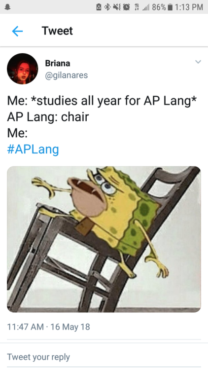 kevlarishaught:AP Lang twitter highlights.