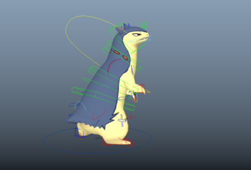 opellisms - A buddy requested Typhlosion, so here it is. Rigged...