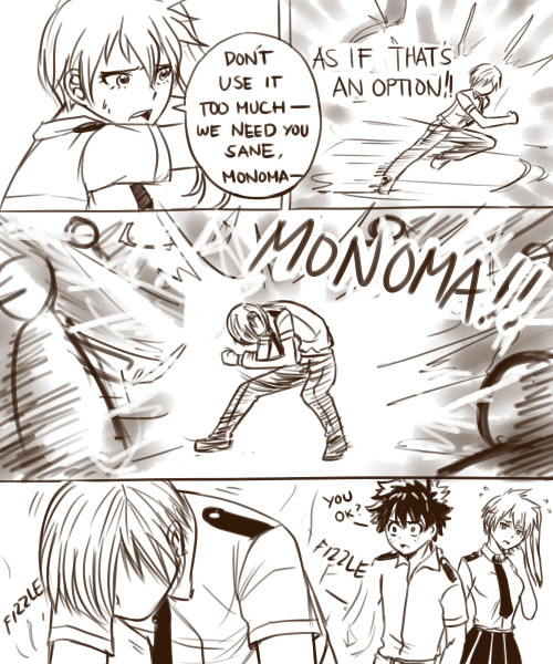 msleilei - The “what if Monoma copies Kaminari’s Quirk and...
