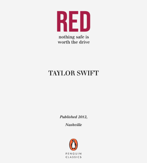 lovingswifts - taylor swift albums as books  →  red