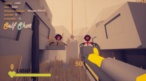 alpha-beta-gamer - Self Shot is a slick and stylish low poly run...