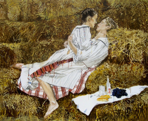fordarkmornings - In the Hay, 2008. Helena Janečić.Femme assis...