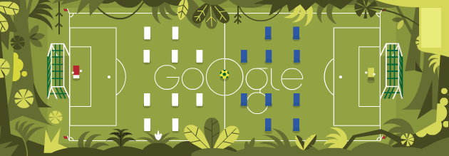 Google x The World Cup Whether it’s welcoming Pirlo to the Amazon, a bit of father’s day football, or celebrating a rematch of the World Cup final, Google have created unique homepage animations for every match.